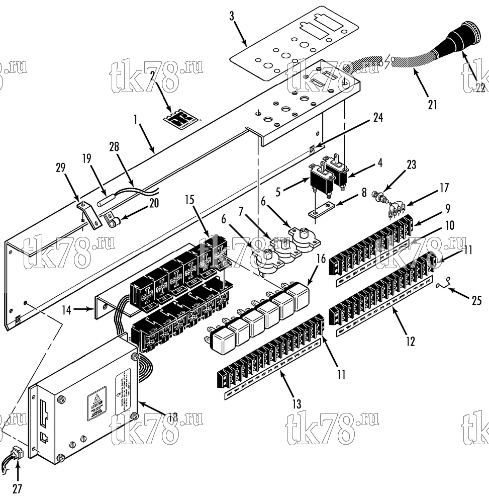 Каталог запчастей для Thermo King IT11-M1, M2, M3 CONTROL PANEL ASSEMBLY