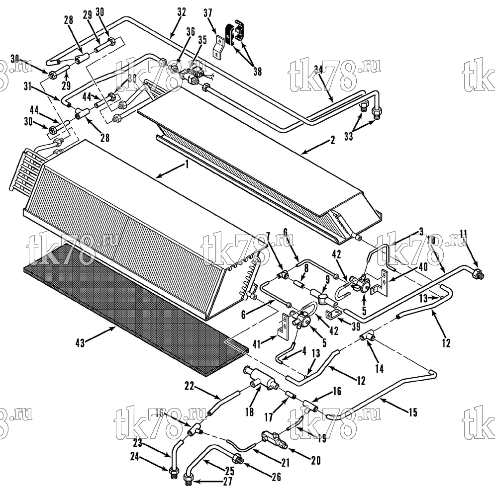 Каталог запчастей для Thermo King AT6 EVAPORATOR REFRIGERATION COMPONENTS
