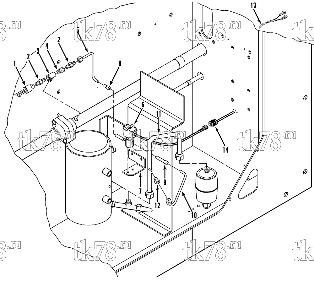 Каталог запчастей для Thermo King CF-II M1C LIQUID INJECTION KIT