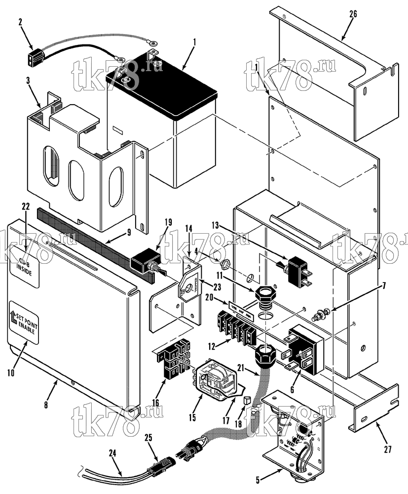 Каталог запчастей для Thermo King CF-II M35 & M35A Prepared for Matson BATTERY GROUP (M35 & M35A)