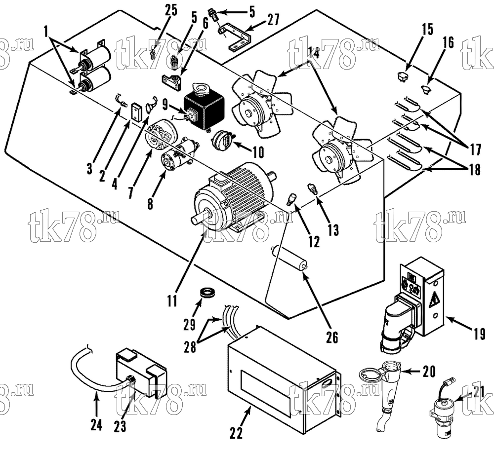 Каталог запчастей для Thermo King  ELECTRICAL COMPONENTS