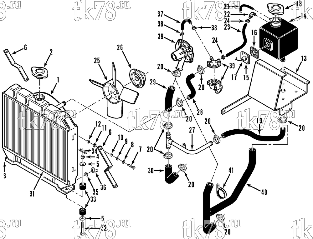 Каталог запчастей для Thermo King SD-II & SD-II MAX COOLANT GROUP