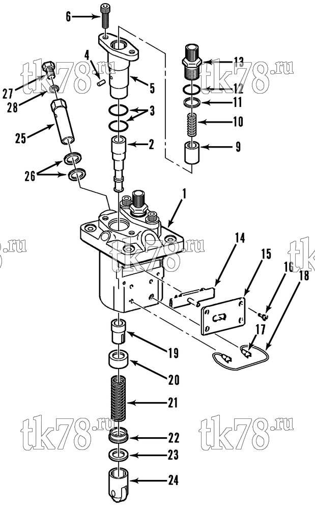 Каталог запчастей для Thermo King SD-II & SD-II MAX INJECTION PUMP ASSEMBLY