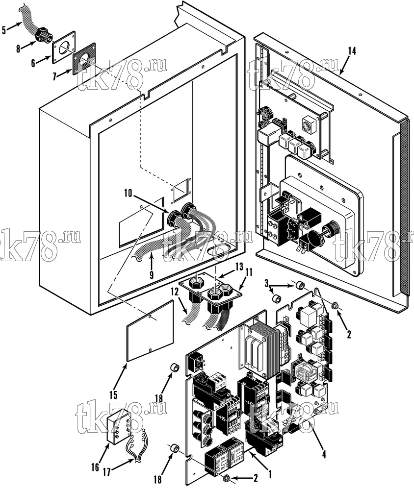 Каталог запчастей для Thermo King SD-II & SD-II MAX CONTROL BOX ASSEMBLY