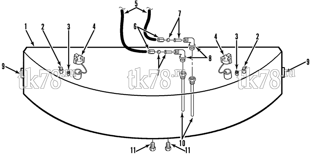 Каталог запчастей для Thermo King CG-II M30, M30A, M30B FUEL TANK GROUP