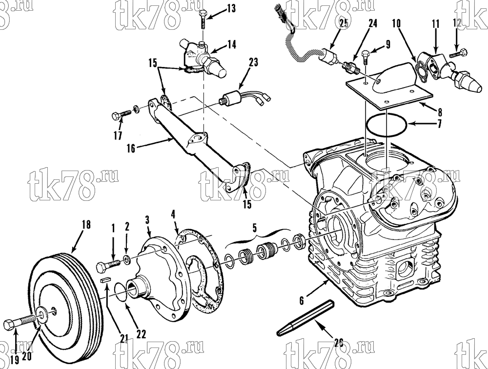 Каталог запчастей для Thermo King  COMPRESSOR GROUP