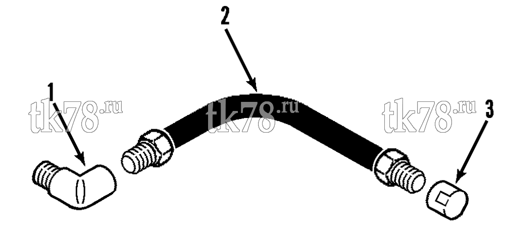 Каталог запчастей для Thermo King CG-II M30, M30A, M30B OIL DRAIN HOSE GROUP