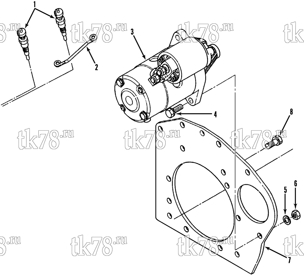 Каталог запчастей для Thermo King SD-II & SD-II MAX STARTER & GLOW PLUG GROUP