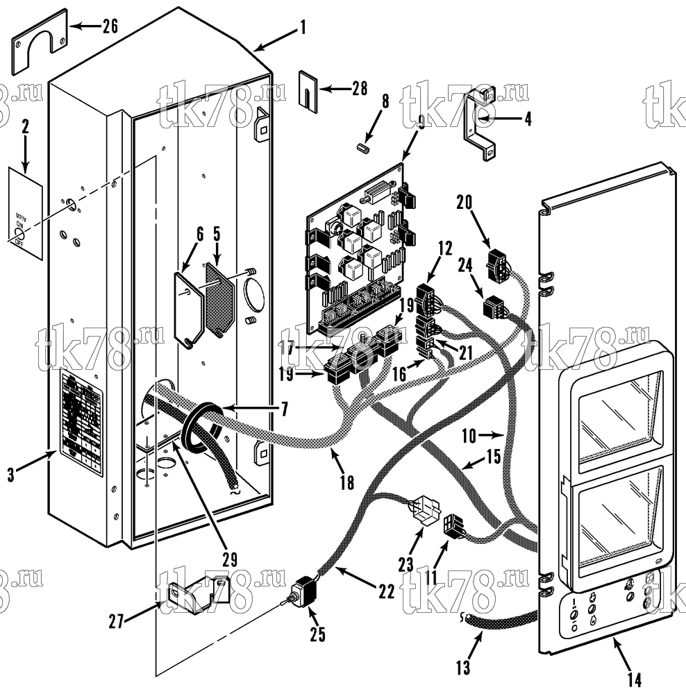 Каталог запчастей для Thermo King  CONTROL BOX ASSEMBLY (30s, Before 12/96)