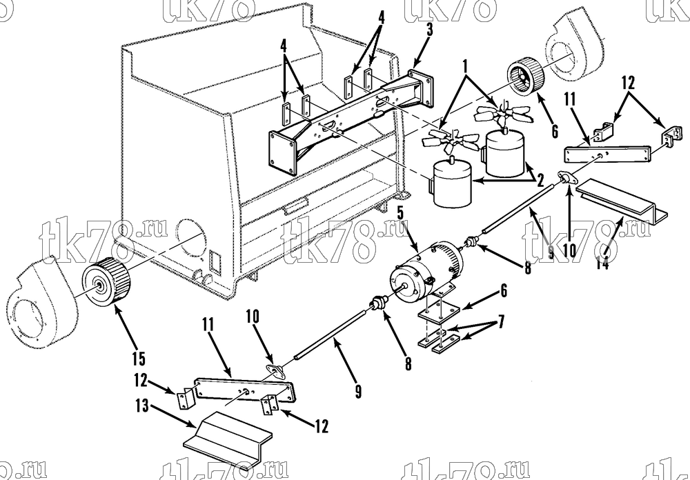 Каталог запчастей для Thermo King  MOTORS & FANS (M30)