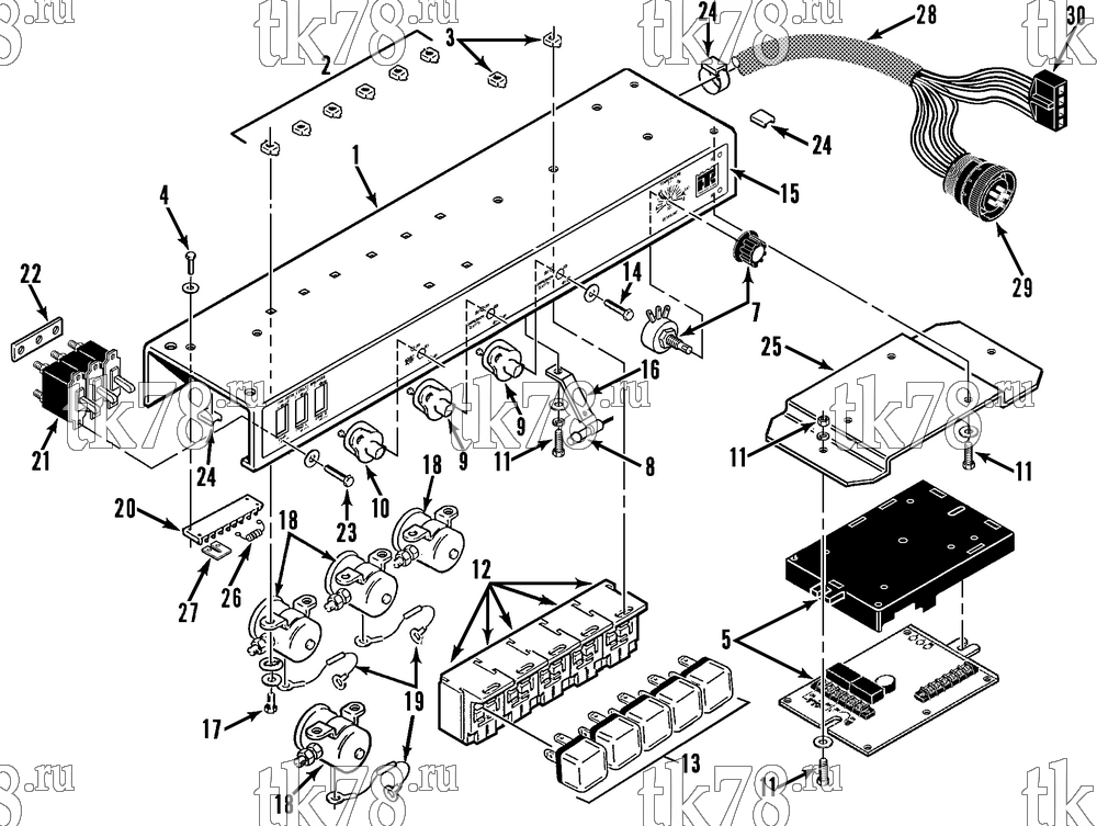 Каталог запчастей для Thermo King  CONTROL PANEL ASSEMBLY (M30)