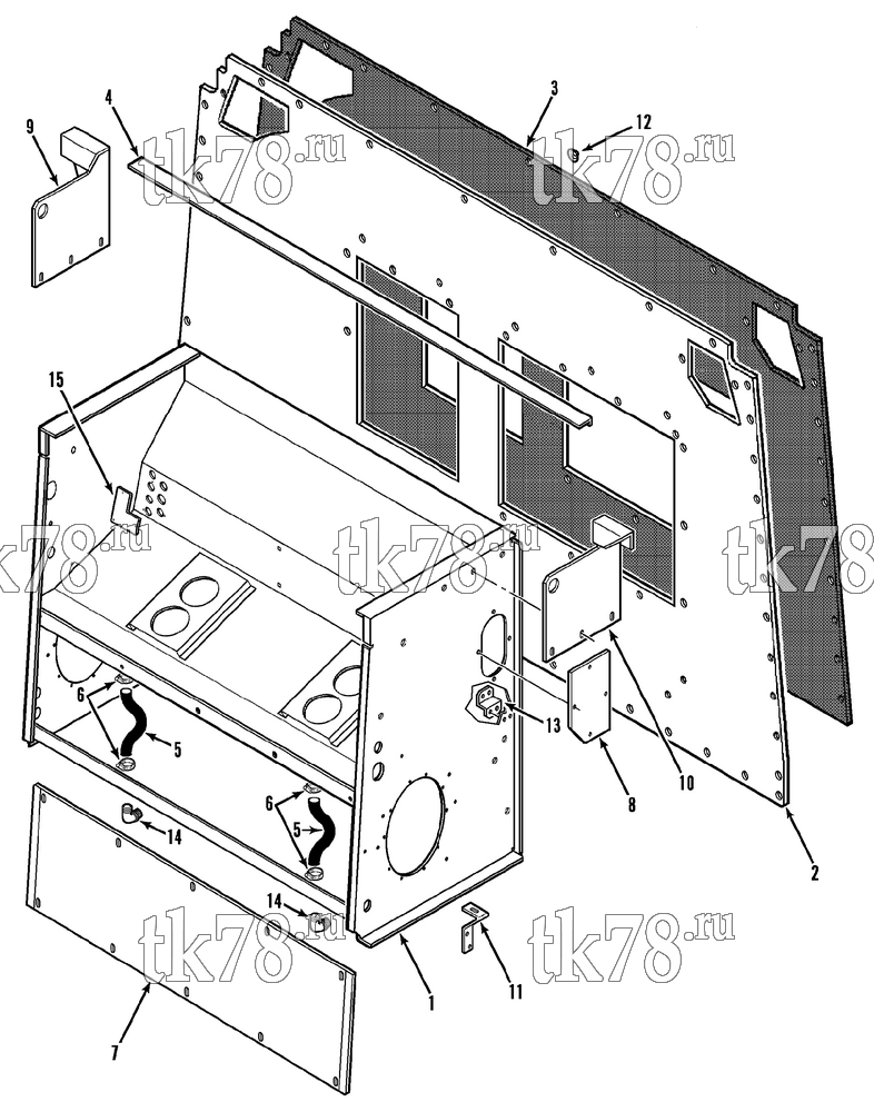 Каталог запчастей для Thermo King TH11 Series M1 Thru M8 STRUCTURAL COMPONENTS (M1, M2)