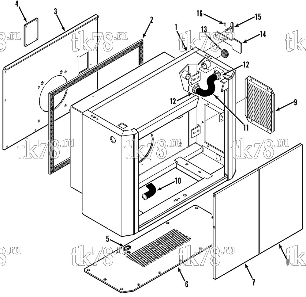 Каталог запчастей для Thermo King HK-III 30, HK-III HO & Fresh King w/2.49 Engine STRUCTURAL COMPONENTS (FRESH KING)