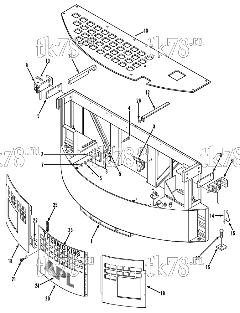 Каталог запчастей для Thermo King  STRUCTURAL COMPONENTS