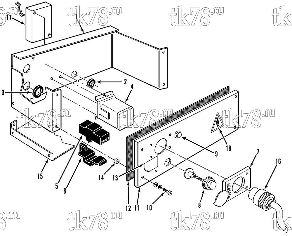 Каталог запчастей для Thermo King  TRAY-LINESTARTER (230/3/60)
