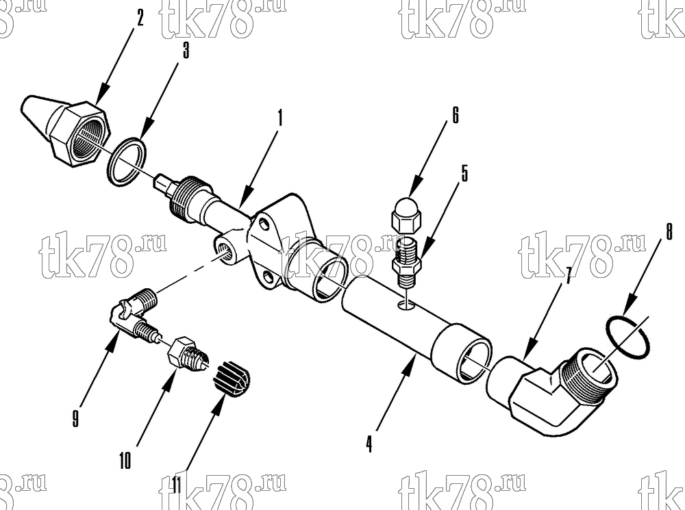 Каталог запчастей для Thermo King E4-M1, M2 & M3 VALVE ASSEMBLY - SUCTION