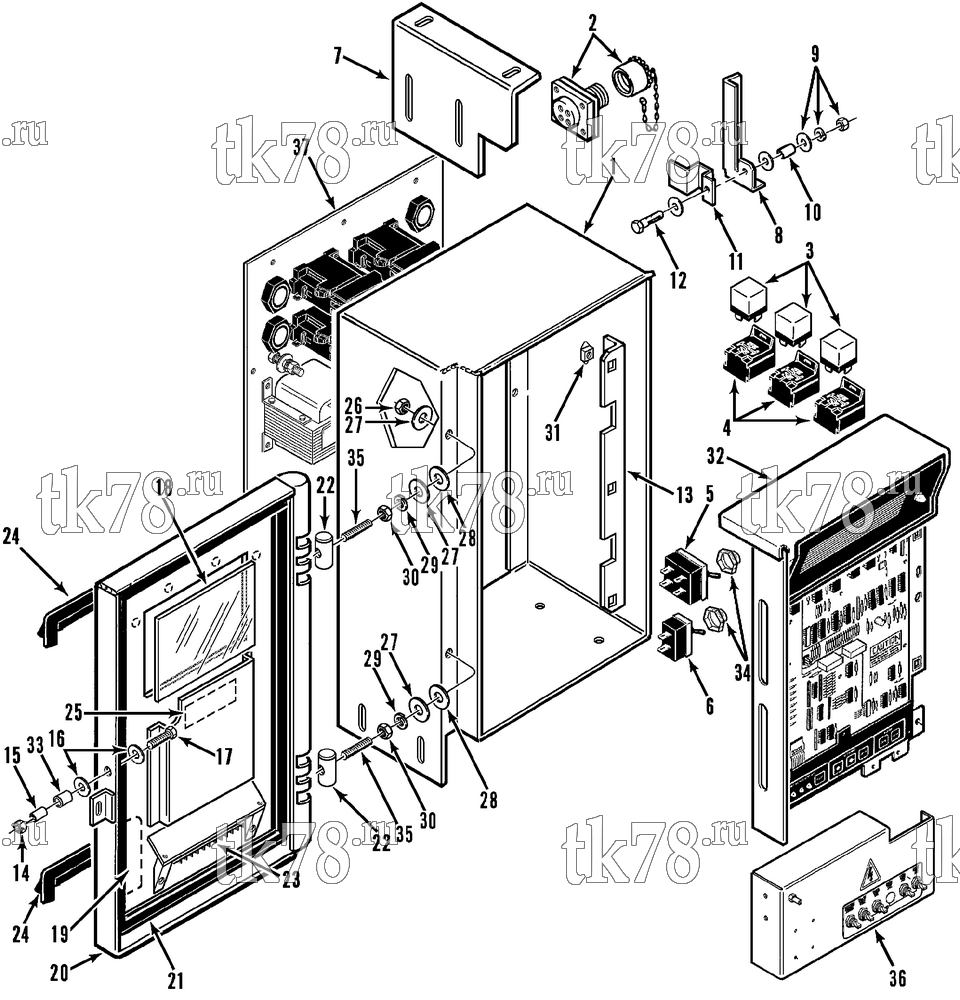 Каталог запчастей для Thermo King  CONTROL BOX