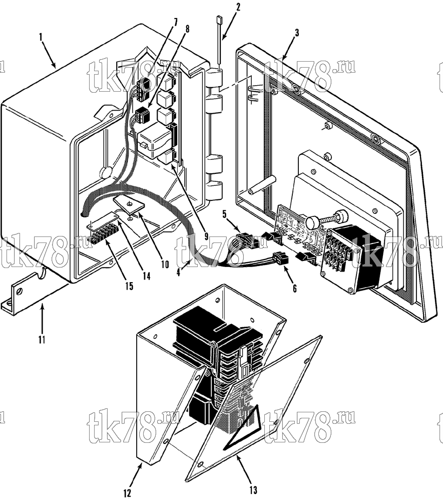 Каталог запчастей для Thermo King KH-II 30 & 50 CONTROL BOX ASSEMBLY