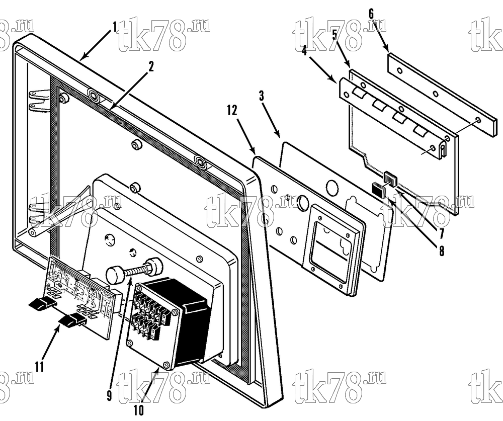 Каталог запчастей для Thermo King KH-II 30 & 50 CONTROL BOX COVER