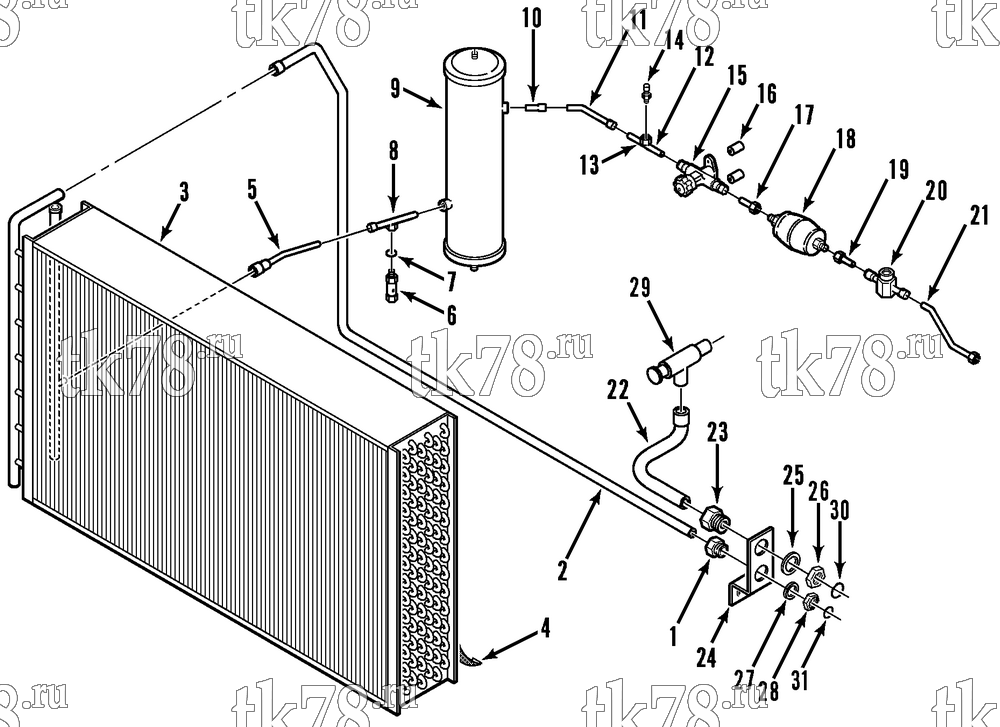 Каталог запчастей для Thermo King  REFRIGERATION - CONDENSER