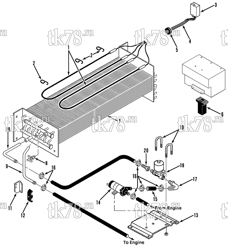 Каталог запчастей для Thermo King  HEATER GROUP - TLE