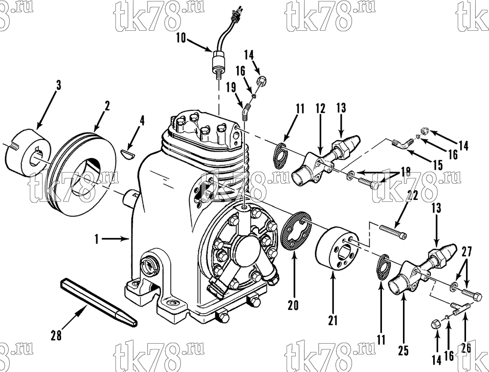 Каталог запчастей для Thermo King PGM MAX & PGM-II MAX COMPRESSOR GROUP