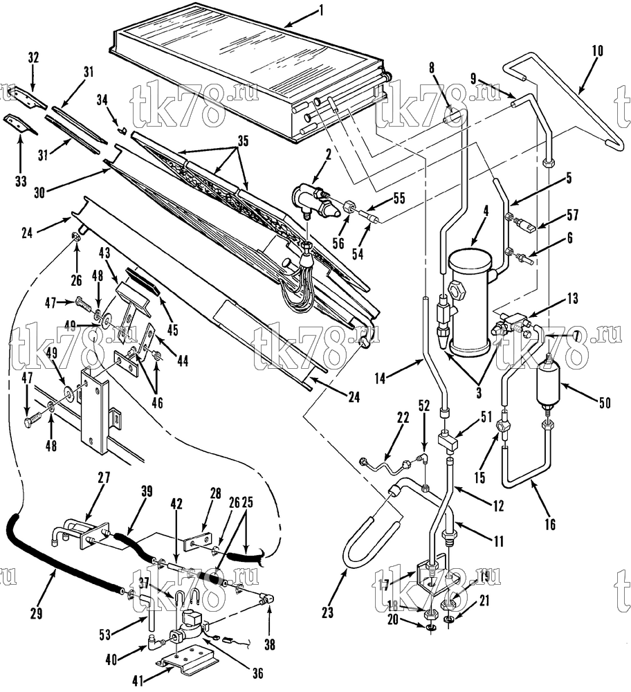 Каталог запчастей для Thermo King  REFRIGERATION COMPONENTS (T6-M10)