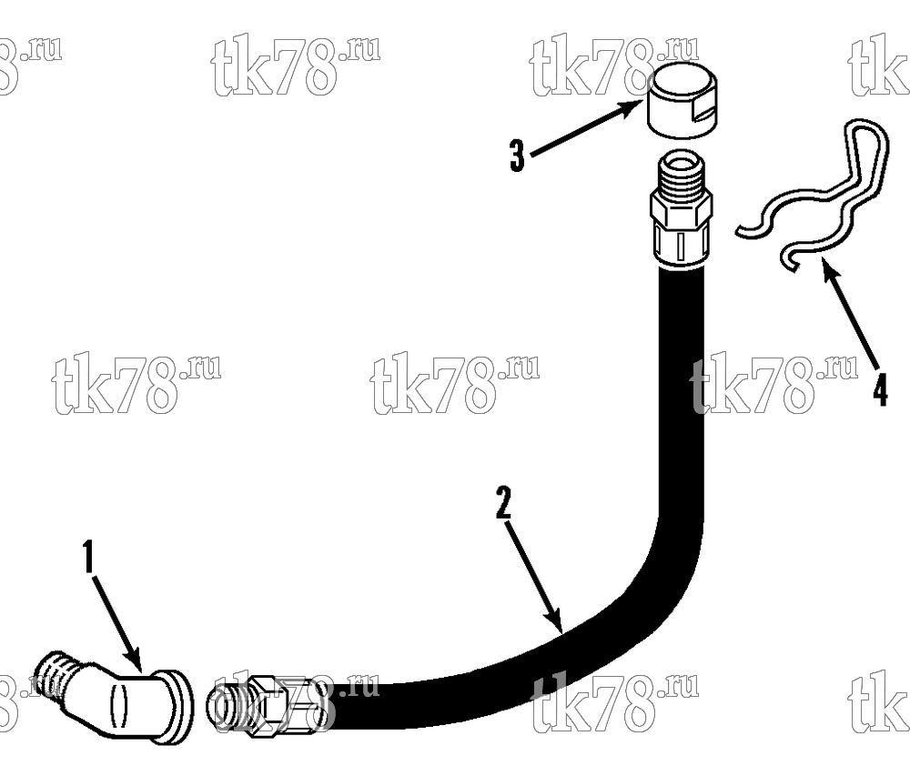 Каталог запчастей для Thermo King CG-II M30D OIL DRAIN HOSE GROUP