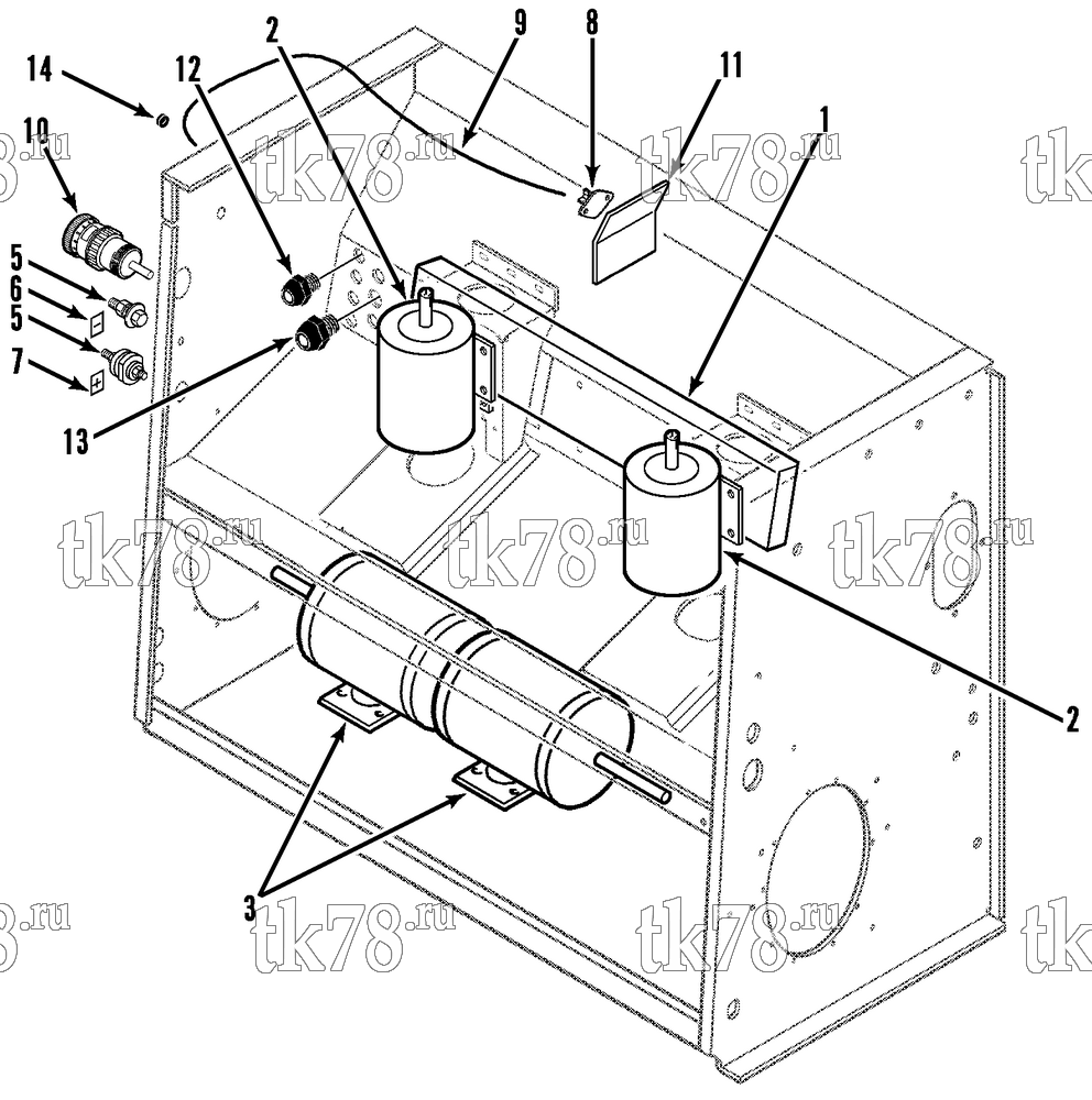 Каталог запчастей для Thermo King T11-M1 thru M21 & THU11-M1 ELECTRICAL COMPONENTS (M6)