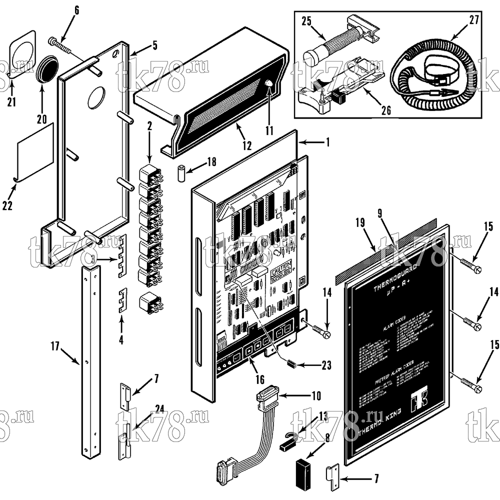 Каталог запчастей для Thermo King CF-II M32E, M32F, M32G & M32H MICROPROCESSOR CONTROLLER (M32E, M32F, M32G & M32H)