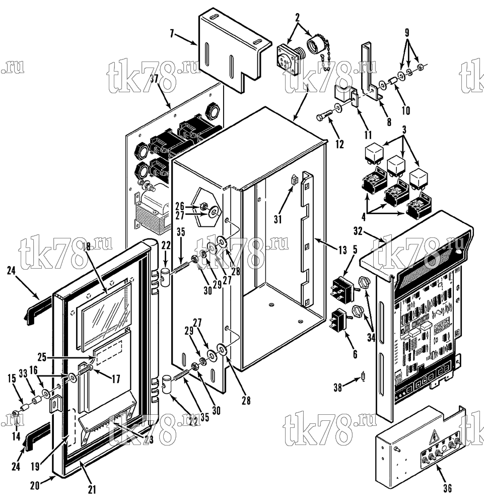 Каталог запчастей для Thermo King  CONTROL BOX