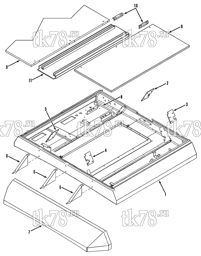 Каталог запчастей для Thermo King  EVAPORATOR STRUCTURAL