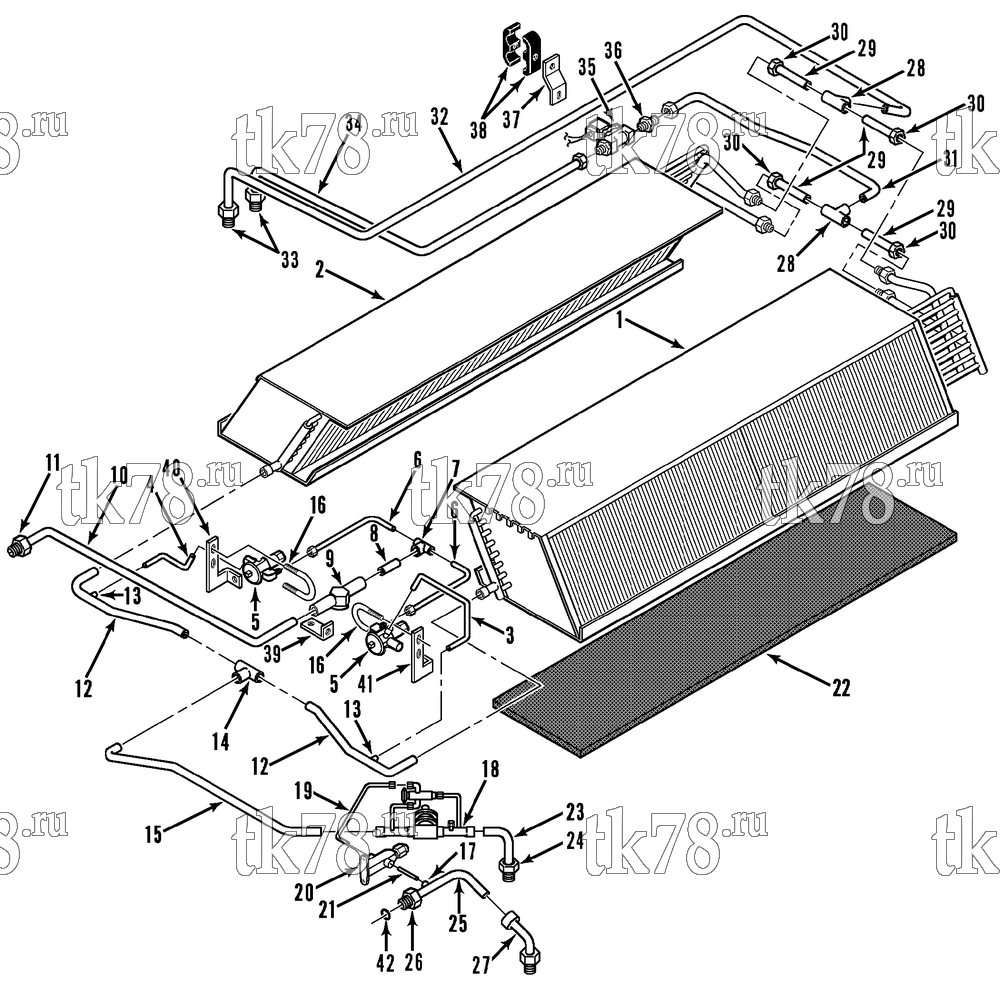 Каталог запчастей для Thermo King R5-M2, M3, M5-M8, M12, RH5-M1, M2, R5-HP M6 REFRIGERATION EVAPORATOR (M2, M3, M6, R5 HP)