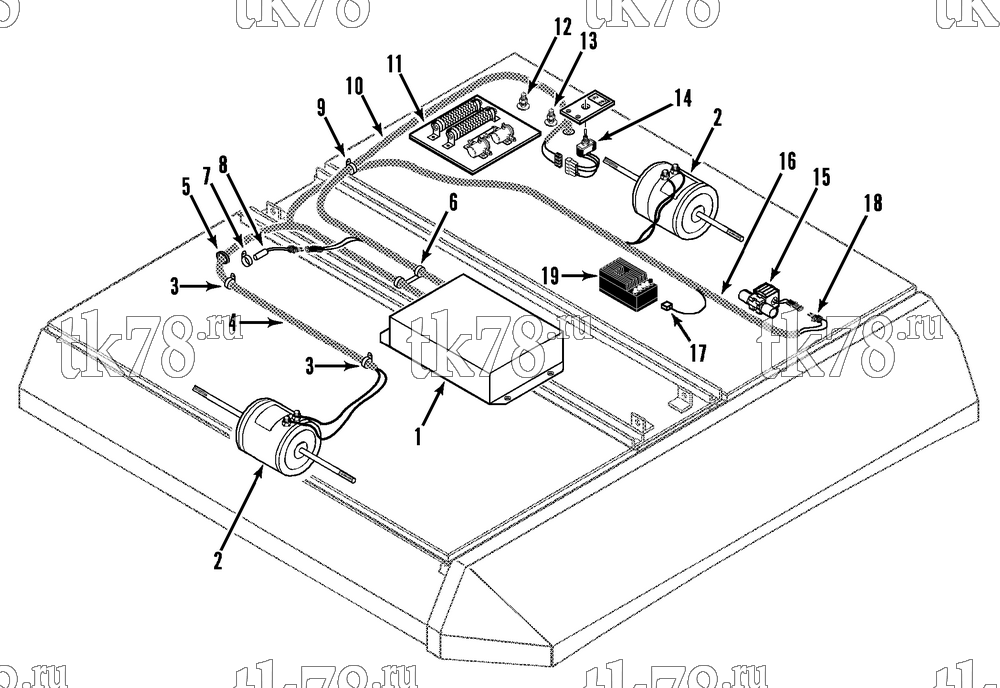 Каталог запчастей для Thermo King  EVAPORATOR ELECTRICAL COMPONENTS