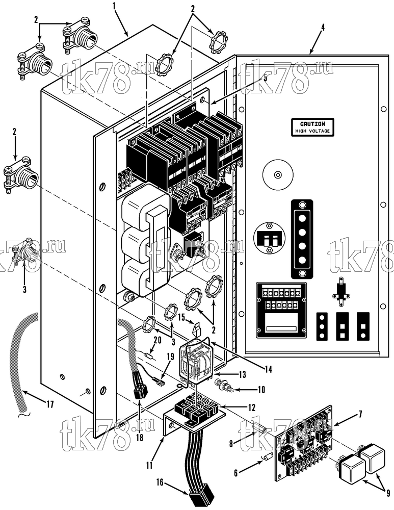 Каталог запчастей для Thermo King  CONTROL BOX ASSEMBLY