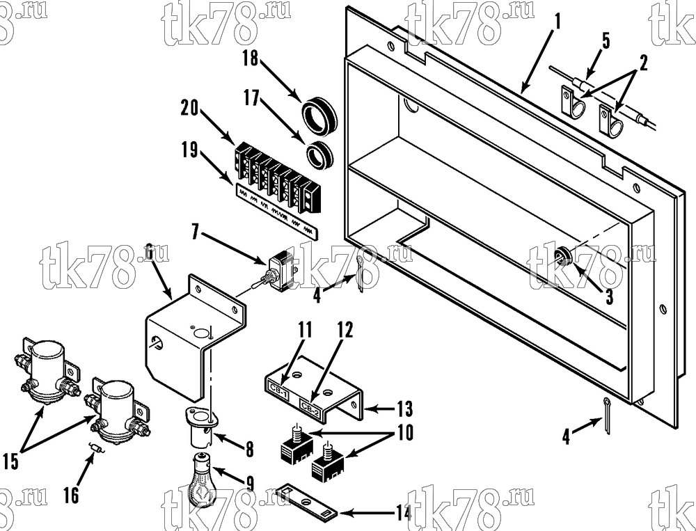 Каталог запчастей для Thermo King T11-M1 thru M21 & THU11-M1 HEATER CONTROL BOX
