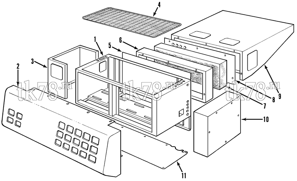Каталог запчастей для Thermo King  FRAME & PANELS