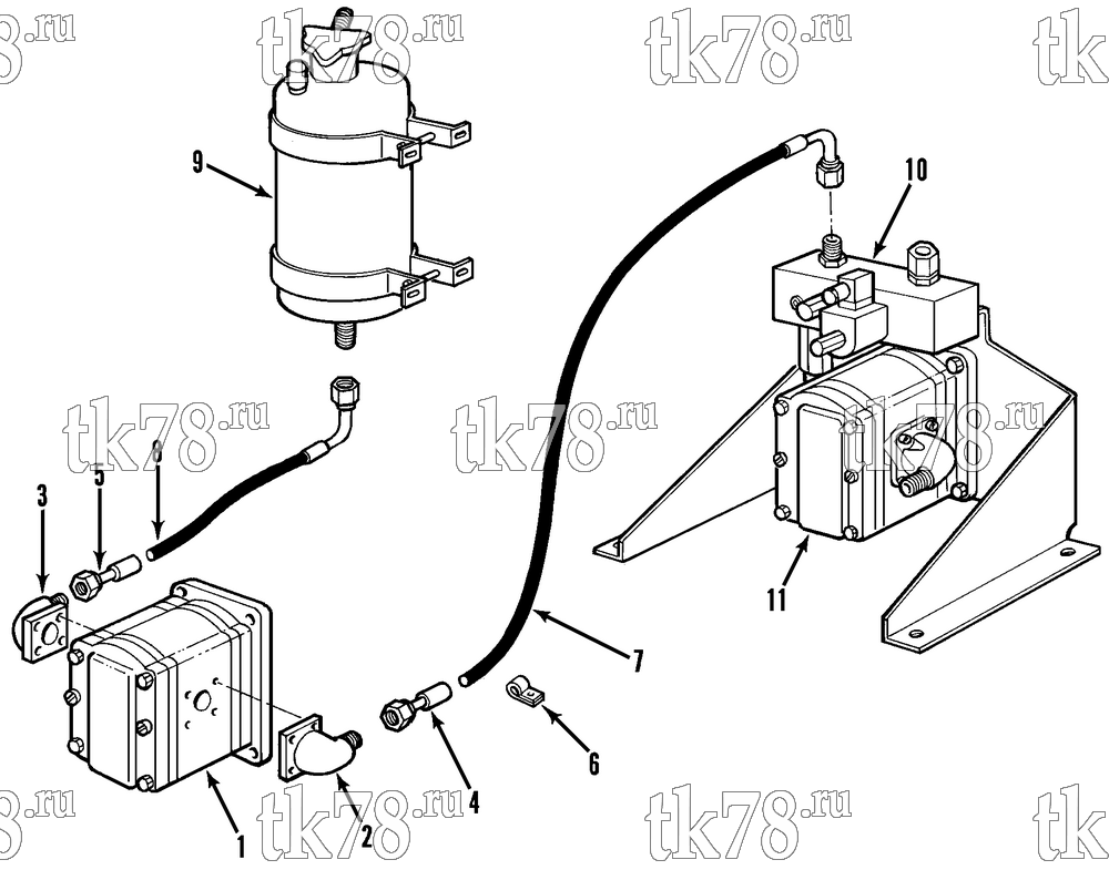 Каталог запчастей для Thermo King HY MAX HYDRAULIC PUMP & HOSES