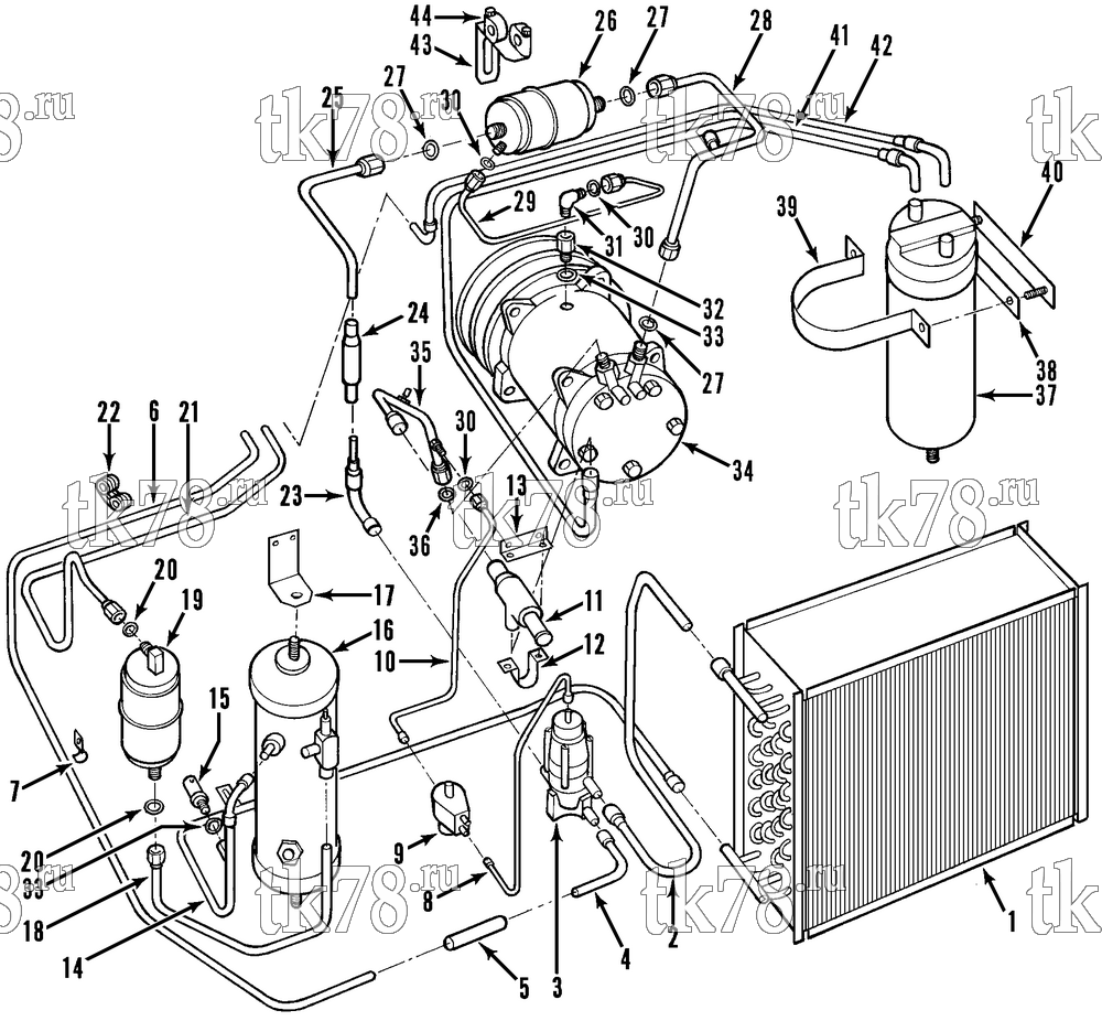 Каталог запчастей для Thermo King HY MAX REFRIGERATION - CONDENSER
