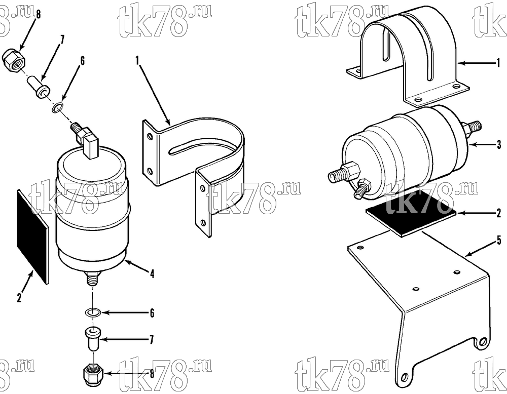 Каталог запчастей для Thermo King HY MAX DEHYDRATOR & OIL SEPARATOR GROUP