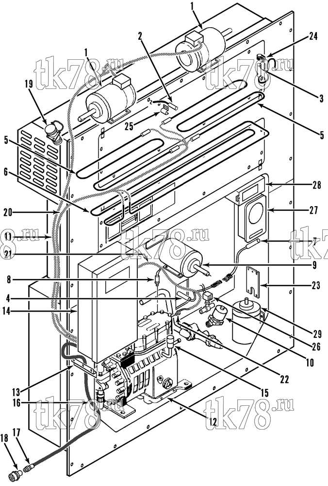 Каталог запчастей для Thermo King  ELECTRICAL COMPONENTS