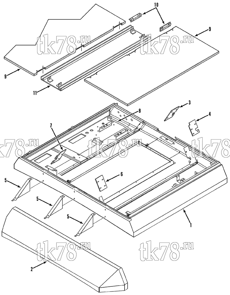 Каталог запчастей для Thermo King  EVAPORATOR STRUCTURAL