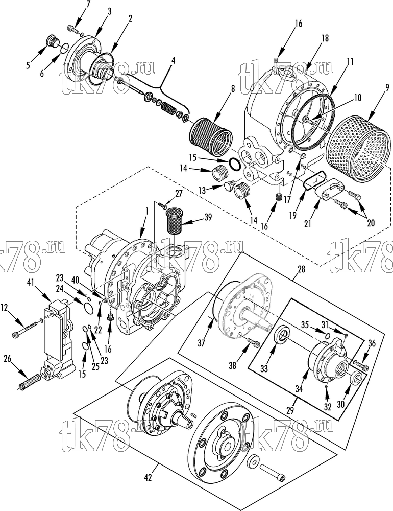 Каталог запчастей для Thermo King  SCREW COMPRESSOR