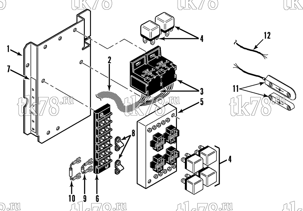 Каталог запчастей для Thermo King MD-MT EXTENDED REAR CONTROL (OPTIONAL)