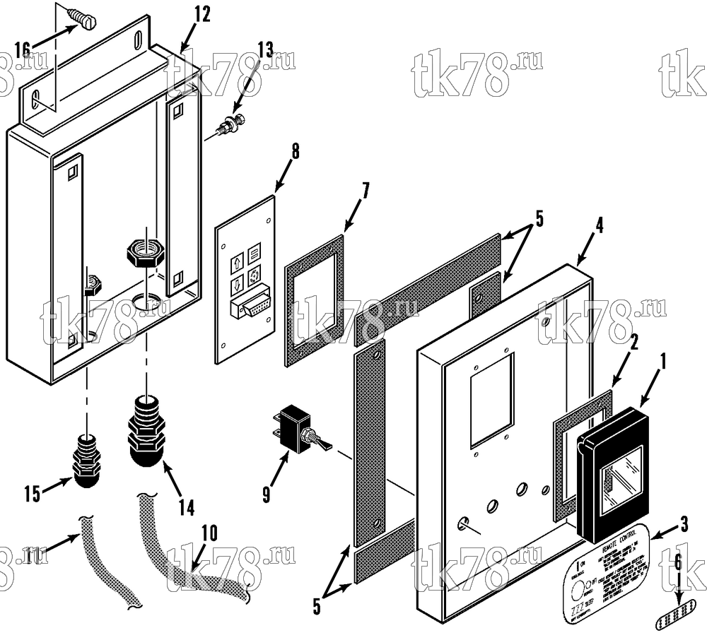 Каталог запчастей для Thermo King  REMOTE BOX ASSEMBLY (2/95 & After)