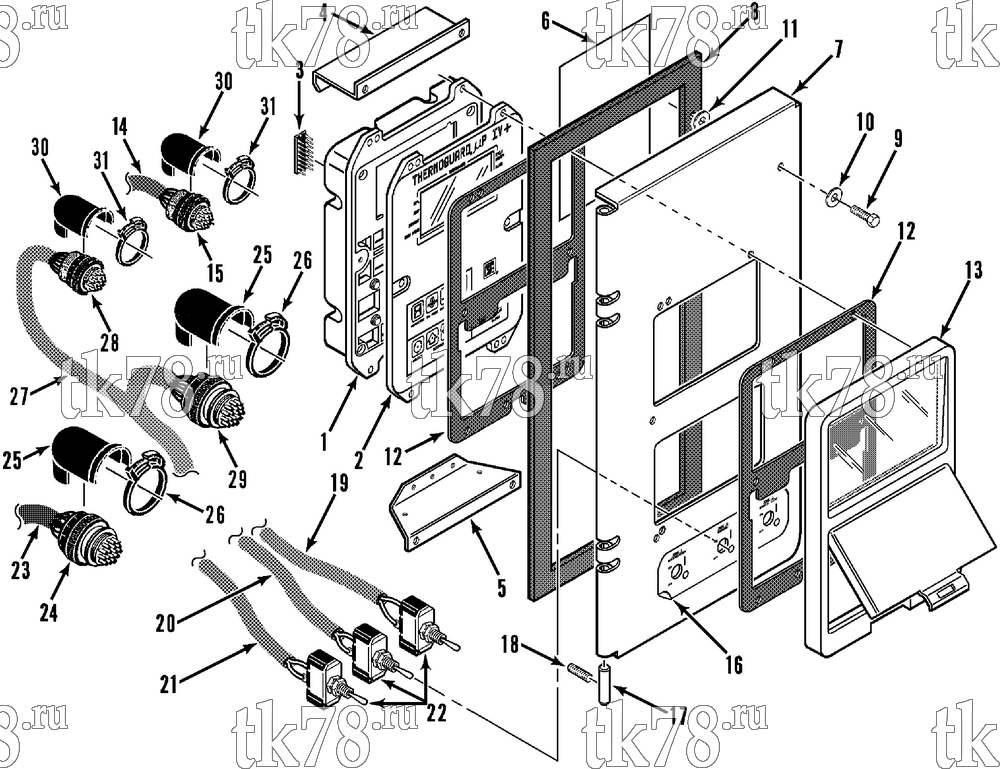 Каталог запчастей для Thermo King  CONTROL BOX COVER (SB-III TC SR)