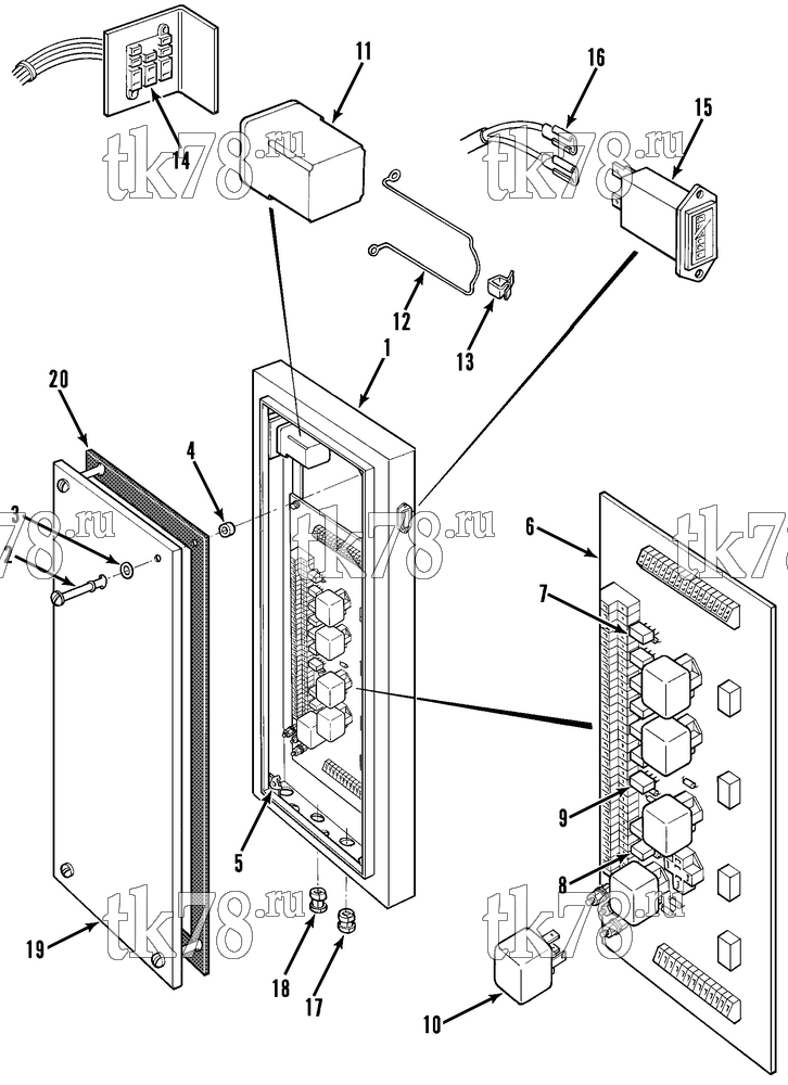 Каталог запчастей для Thermo King  CONTROL BOX ASSEMBLY