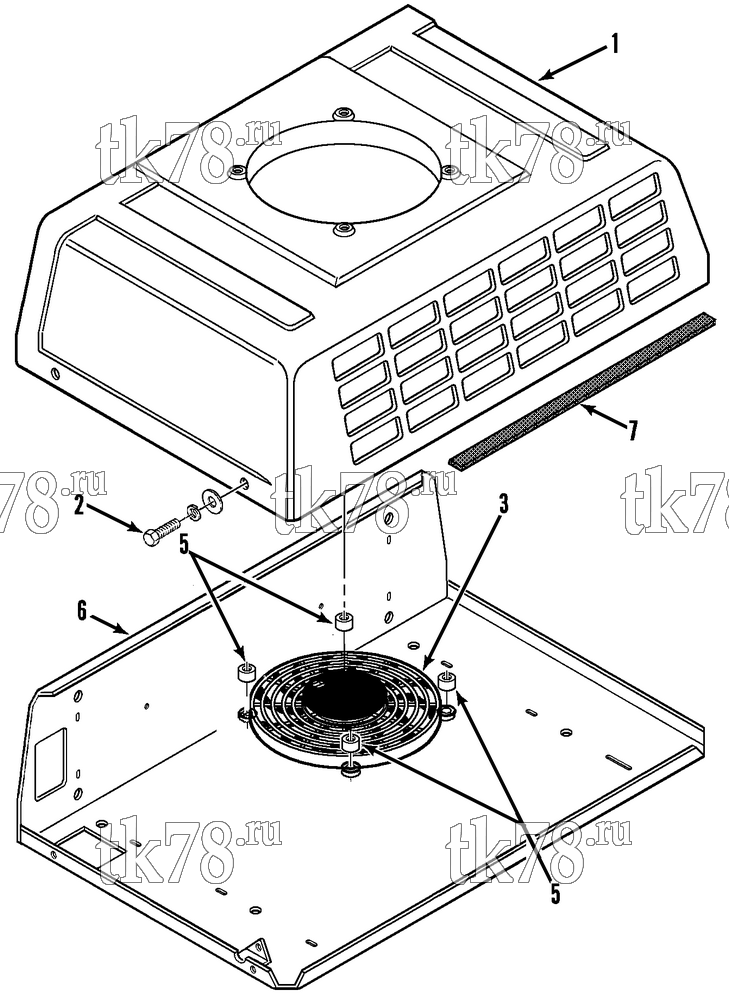 Каталог запчастей для Thermo King V-090, 90E, 90H, 90 MAX, 90T & 95 CONDENSER COMPONENTS (V-090E)