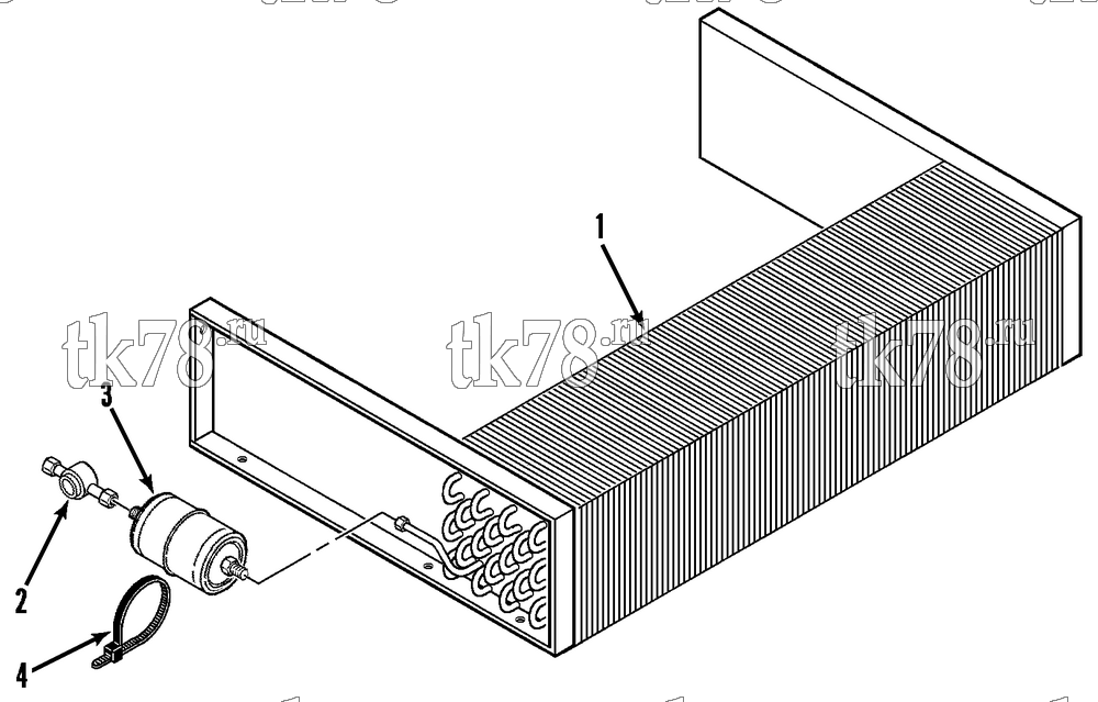 Каталог запчастей для Thermo King V-090, 90E, 90H, 90 MAX, 90T & 95 REFRIGERATION CONDENSER (V-090E)