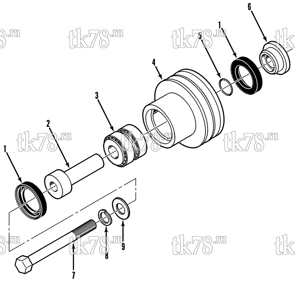 Каталог запчастей для Thermo King JD-II IDLER PULLEY